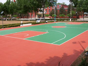 北京澳门尼威斯人网站8311pu篮球场工程案例之南口某单位